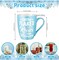 Winter Ceramics Coffee Mugs 11 oz Snowflake Cups 4 Pack Blue Camp Campfire Tea Cups Happy Winter Water Cup Drink Cup Christmas Gift for Mom Dad Grandpa Grandma Home Kitchen Office Fireplace Decor